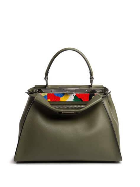 green fendi|fendi peekaboo green.